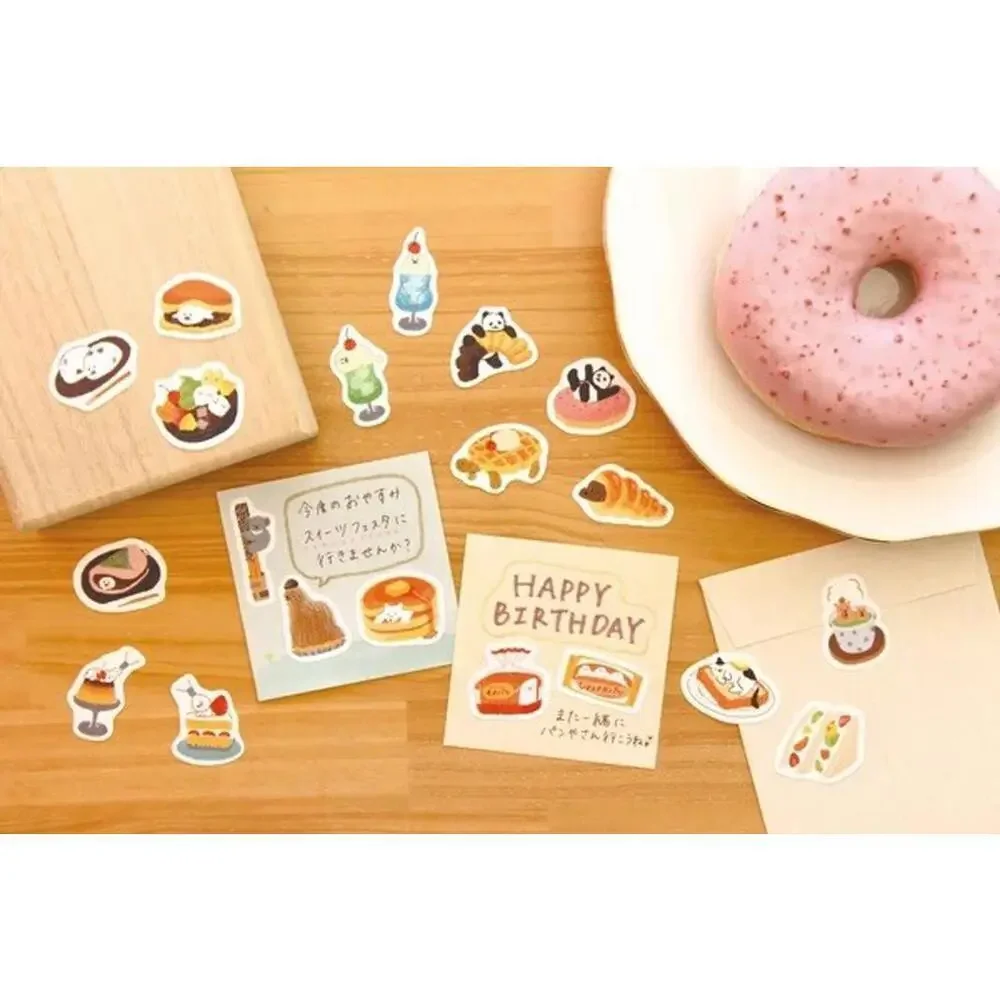 Furukawashiko Kawaii Sticker Flakes, Cream Soda Pancakes Seal Bears Bunny Turtle